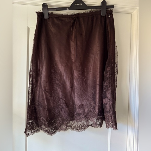 Max Studio Skirts Nwt Max Studio Vintage 200s Sheer Brown Lace — free download